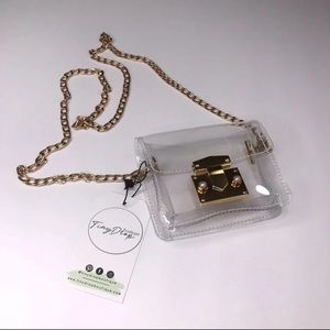 Clear girls crossbody purse